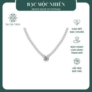 Dây chuyền bạc nữ đính đá trắng – Vẻ đẹp tinh khôi từ sự đơn giản