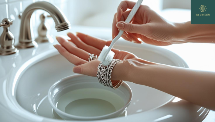 Cách tẩy vòng bạc bị đen tại nhà