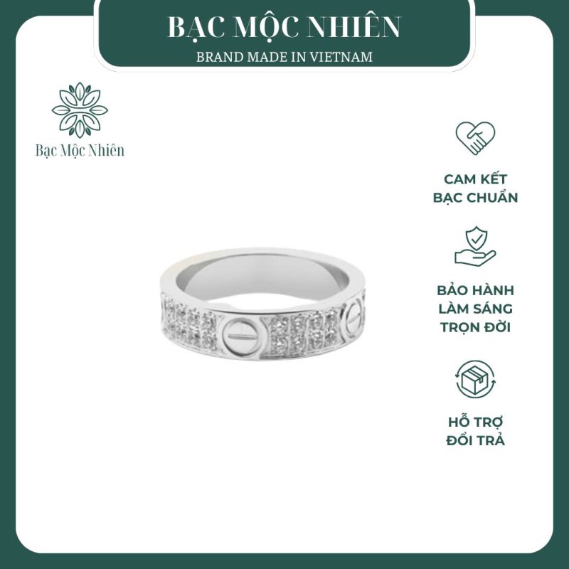 nhẫn nam bạc