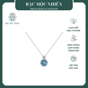 Dây chuyền bạc nữ đính pha lê Swarovski trái tim
