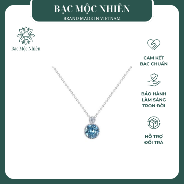 Dây chuyền bạc nữ đính pha lê Swarovski trái tim