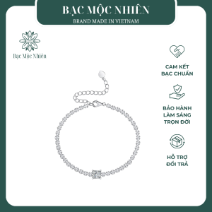 Lắc tay bạc nữ Tennis chuỗi đá CZ