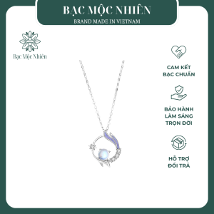 Dây chuyền bạc nữ đính đá CZ cá tiên