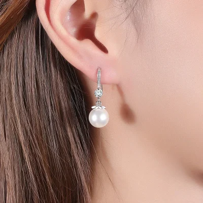 Bông Tai Ngọc Trai - Bạc Mộc Nhiên