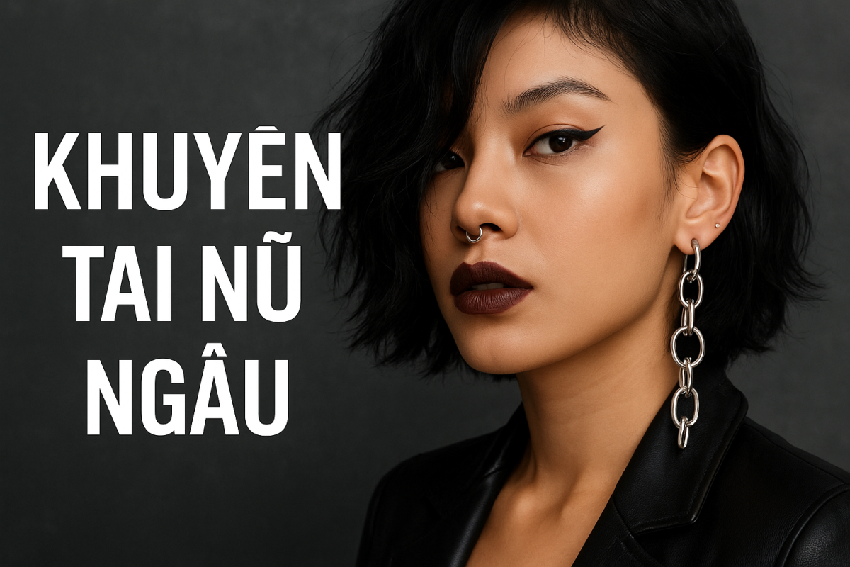 Khuyên Tai Nữ Ngầu – Điểm Nhấn Thời Trang Cá Tính Cho Phái Đẹp
