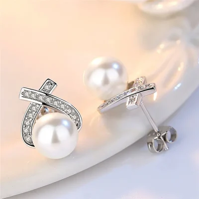 Hoa Tai Ngọc Trai Bạc Mộc Nhiên